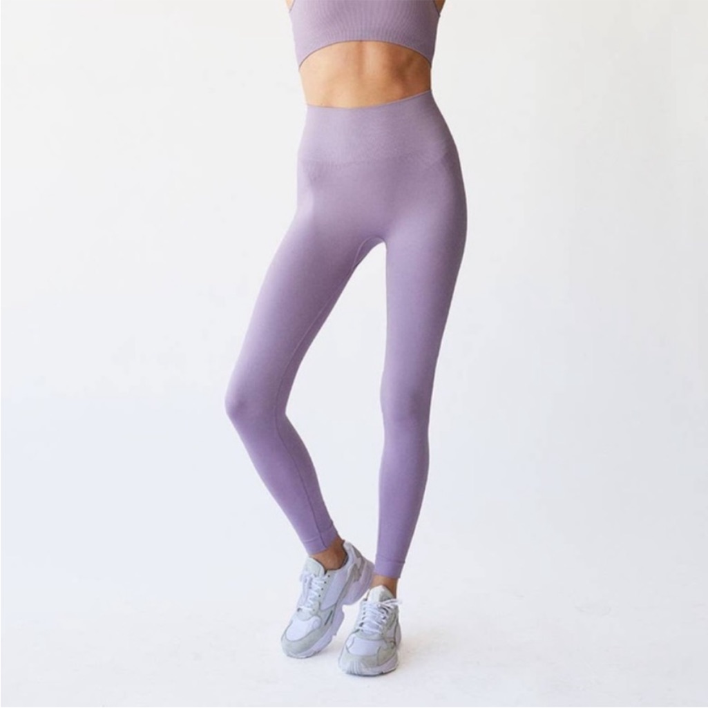 Set Active Light Purple Sculptflex Seamless Legging Sz S
